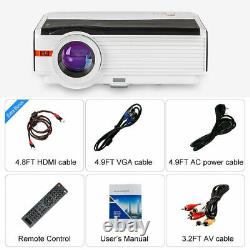 LED Android HD Smart Projector WIFI Wireless Blue-tooth 1080p Home Theater Game
