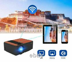 LED Android HD Smart Projector Wireless Blue-tooth Home Theater Movie Game HDMI