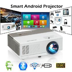 LED Android Smart Projector Wifi BT HD Home Cinema Smart Proyector HDMI Video US