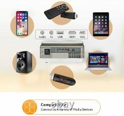 LED Android Smart Projector Wifi BT HD Home Cinema Smart Proyector HDMI Video US