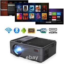 LED Mini Smart Android Projector Wireless WiFi HD Video Movie Airplay HDMI USB