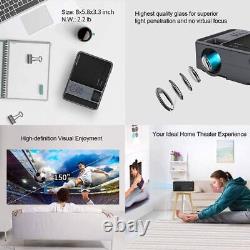 LED Mini Smart Android Projector Wireless WiFi HD Video Movie Airplay HDMI USB
