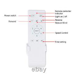 LED Smart Ceiling Fan Light Lamp Remote Control Dimmable Wireless Bluetooth