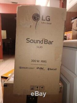 LG SL3D 2.1 Channel Sound Bar, Bluetooth, Wireless Subwoofer With Remote Control