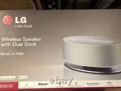 LG Wireless Speaker withDual Dock Bluetooth AirPlay USB NFC Brand New RARE Find