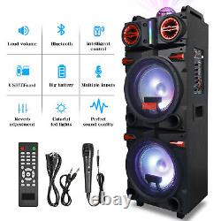 Large Party Bluetooth Speaker 9000W Heavy Bass Stereo Sound Indoor Outdoor Lot