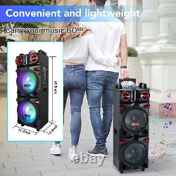 Large Party Bluetooth Speaker 9000W Heavy Bass Stereo Sound Indoor Outdoor Lot