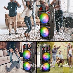 Large Party Bluetooth Speaker Heavy Bass Stereo LOUD Sound Indoor Outdoor Lot
