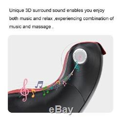 Leisure Curved Heated Massage Chair Wireless Bluetooth Speaker Remote Control US