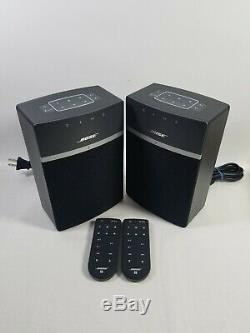 Lot of 2 Bose Soundtouch 10 Wireless Music System 416776 with Remote Control