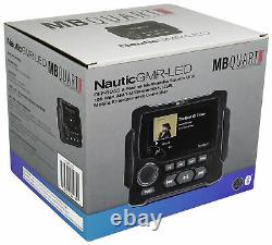 MB Quart GMR-LED Marine Receiver withBluetooth/FM/Weather Band/USB+Wireless Remote