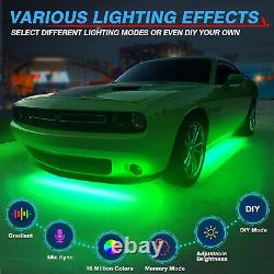 MICTUNING N8 Aluminum RGBW LED Car Underglow Light Kit Wireless App & Remote