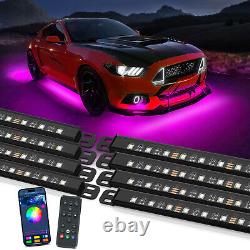 MICTUNING N8 Aluminum RGBW LED Car Underglow Light Kit Wireless App & Remote