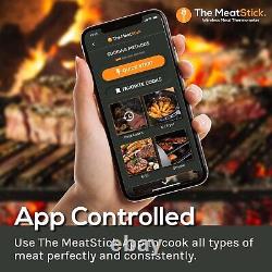 MeatStick X Set Wireless Meat Thermometer with Bluetooth 260ft Range fo