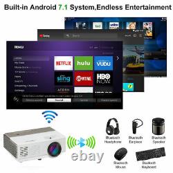 Mini Android Smart Projector BT Wifi Wireless HD 1080P Movie HDMI USB Zoom LED