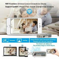 Mini Android Smart Projector BT Wifi Wireless HD 1080P Movie HDMI USB Zoom LED