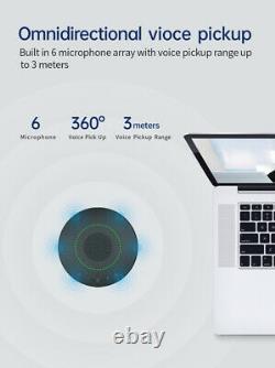 Mini Bluetooth Wireless USB Speakerphone 360° Sound Mic Fit For remote education