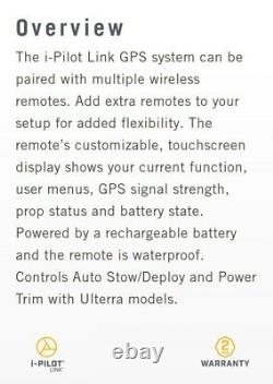 Minn Kota i-Pilot Link Wireless Remote withBluetooth 1866650