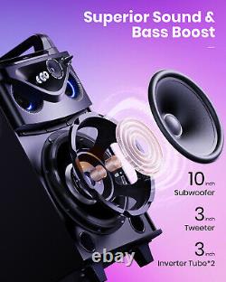 Moukey Bluetooth 5.0 Portable Karaoke Singing Machine 10 Driver Speaker