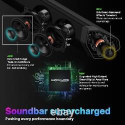 Nakamichi Shockwafe Elite7.2.4 Atmos Soundbar w 2 Wireless 8Subs+eARC+SSEMax A