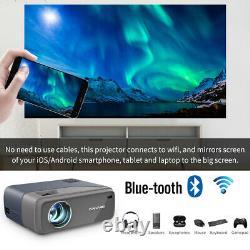 Native 1080P Smart LCD Projector LED Blue tooth Wireless WIFI Home Airplay HDMI