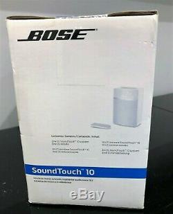 New Bose SoundTouch 10 Wireless Wi-Fi Bluetooth Speaker White Alexa with Remote