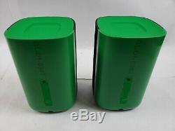 Open Box Roku TV Wireless Speakers With Tabletop & Voice Remote Green DS1293