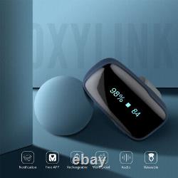 Oxylink Remote Oximeter Tracking Real-Time Heart Rate SpO2 Levels Bluetooth App