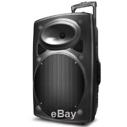 Portable Bluetooth PA Speaker System 12 Remote DJ Speaker 1500W Wireless Mic