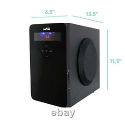Portable Bluetooth Speaker Wireless 5-Speakers Remote Control Battery Black