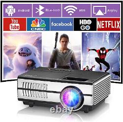 Portable HD Smart Projector Blue tooth Airplay Wireless WiFi Mirror Screen HDMI
