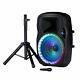 Portable Loud Speaker Bluetooth Party 7500w 15 Inch Wireless Microphone Remote