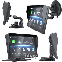 Portable Wireless Apple Carplay Car Stereo MP5 Bluetooth 9 inch Touch Screen+cam