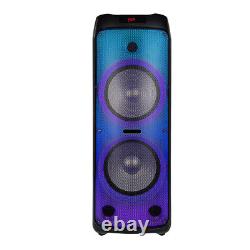 Portable Wireless Big Party FM Bluetooth Speaker Dual 12 Woofer 3 Tweeter Bass