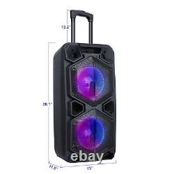 Portable Wireless FM Bluetooth Speaker Subwoofer Heavy Bass Sound System Party
