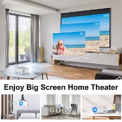 Projector 50000 Lumens 4K 1080P FHD 5G WiFi Bluetooth Video Home Theater HDMI AV