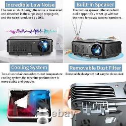 Projector 7500 Lumens 1080P LED Blue-tooth WiFi Home Theater Cinema Projector US