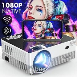 Projector with Wifi and Bluetooth Native 1080P 8500L HD Mini Projector for Movie