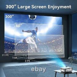Projector with Wifi and Bluetooth Native 1080P 8500L HD Mini Projector for Movie