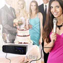 Pyle 1000 Watt Bluetooth Wireless Stereo Mixer Karaoke Amp Amplifier Remote New