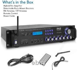 Pyle Bluetooth Hybrid Amplifier Receiver Home Theater Pre-Amplifier Wireless