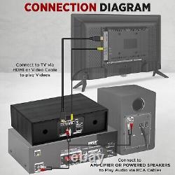 Pyle Home Multimedia Disc Stereo System Bluetooth Wireless Microphone