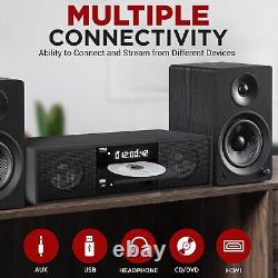 Pyle Home Multimedia Disc Stereo System Bluetooth Wireless Microphone