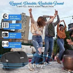Pyle PPHP1537UB 15 1200W BLUETOOTH Powered Speaker With USB SD Input & Remote