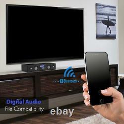 Pyle PSBV200BT 24 300W Bluetooth 3D Dolby 5.1 Soundbar Speaker System withRemote