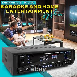 Pyle Wireless Bluetooth Amplifier System 300W Home Theater Audio Stereo Receiver