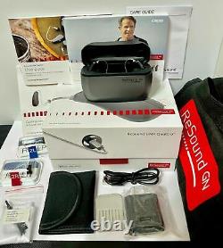 RESOUND LINX QUATTRO RE 961 DRWC RECHARGEABLE +TV Streamer +Remote+ Phone Clip