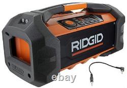 RIDGID 18V Hybrid Jobsite Radio with Bluetooth Wireless Technology (Tool Only)