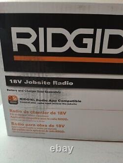 RIDGID Jobsite Radio Speaker Bluetooth Wireless R84087 18V Weather-Resistant 2