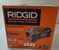 RIDGID Jobsite Radio Speaker Bluetooth Wireless R84087 18V Weather-Resistant 2